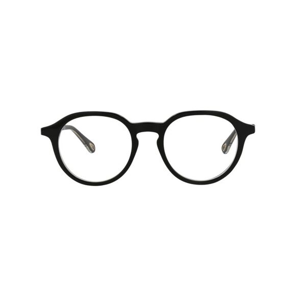 Chloé Round-Frame Bio Acetate Optical Frames Black Womens - Picture 1 of 6